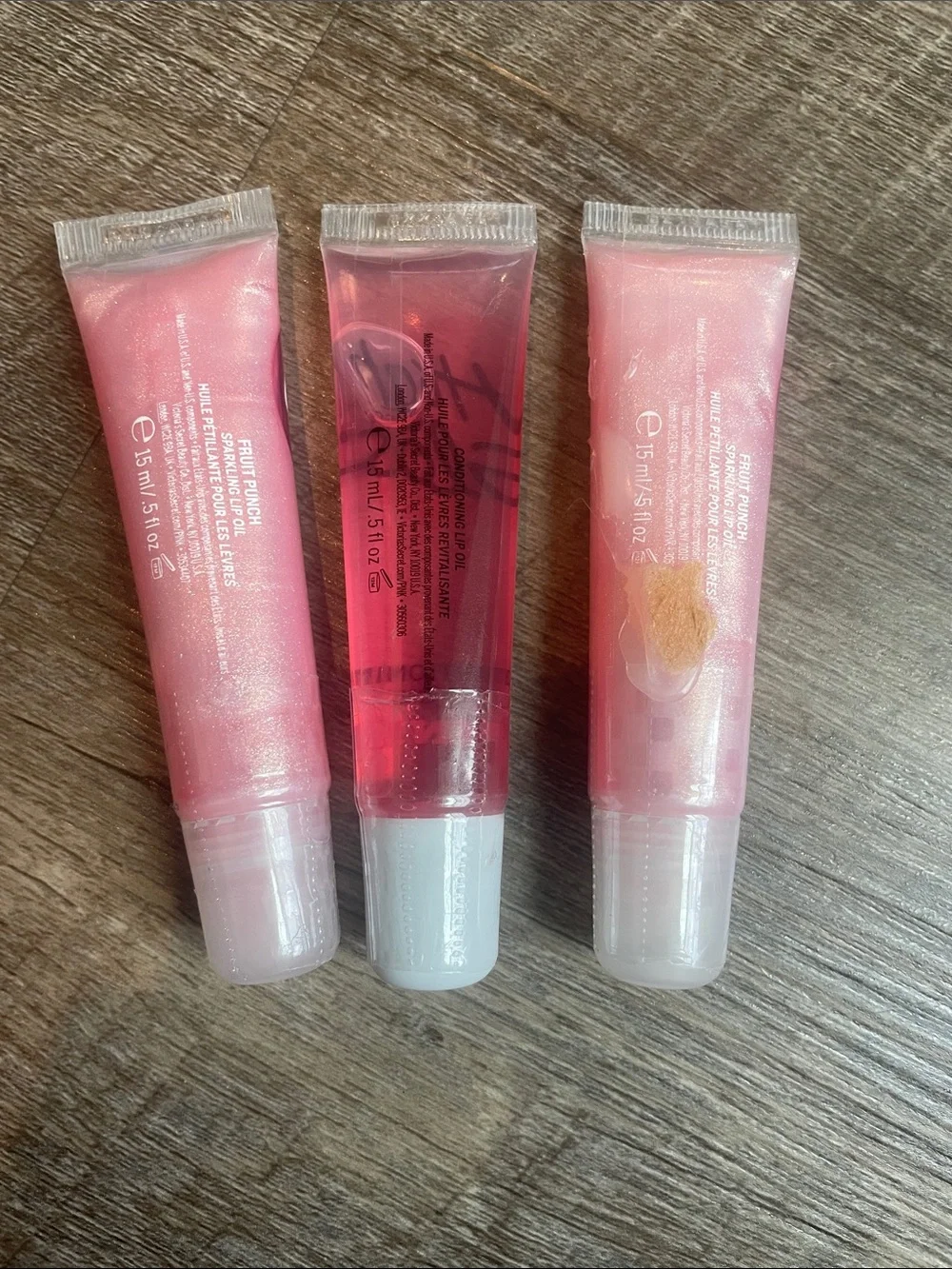 PINK Victoria's Secret Gloss Goals Lip Gloss Trio New READ